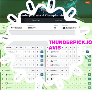 Dernières infos thunderpick