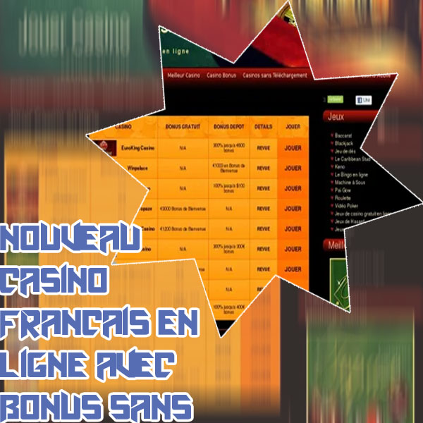 Casino en ligne bonus sans dépôt